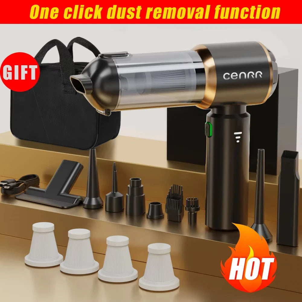 CENRR Cordless Car Vacuum, Strong Suction, Pro MAX Black 4hepa Plus – Car Accessories | MotorWorld Marketplace