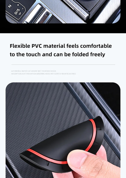 Fiat Panda 2008-2011 Cup Holder Silicone Anti-Slip Coasters
