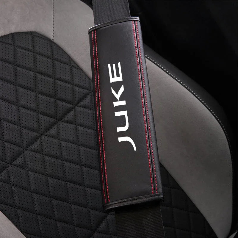 Premium Cowhide Seat Belt Protector Cover for Nissan Juke