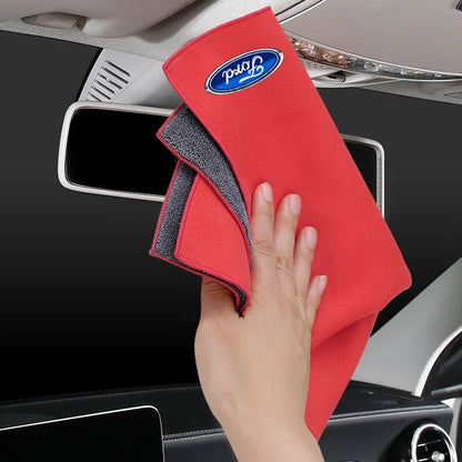 Premium Suede Leather Cleaning Cloth for Ford Models
