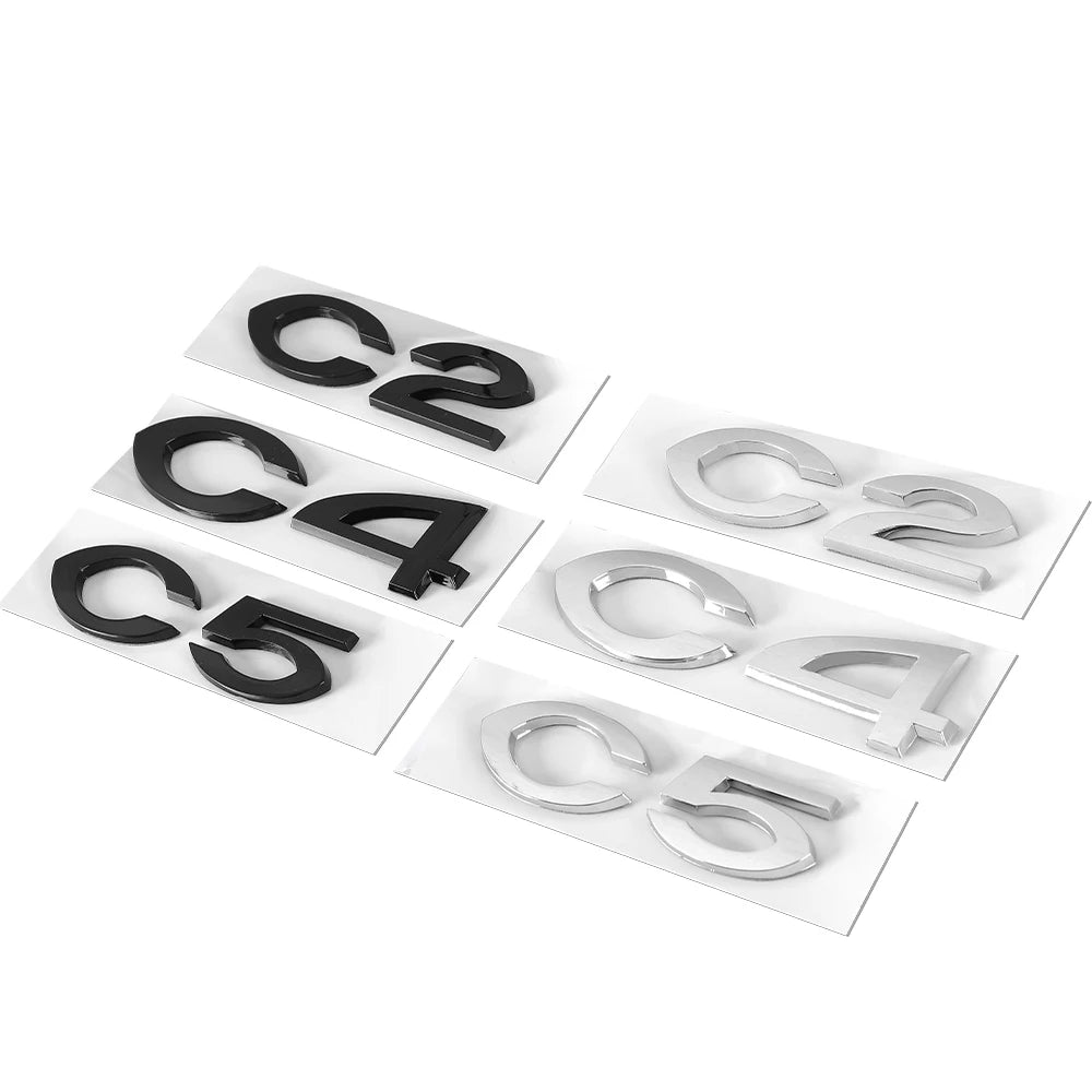 ABS Rear Emblem Badge Sticker for Citroen C2 C4 C5 VTS – Car Accessories | MotorWorld Marketplace