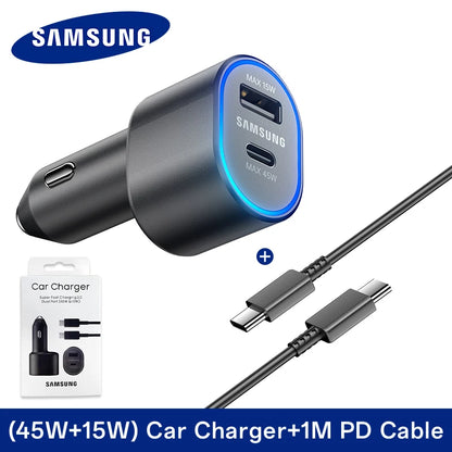 60W USB-C PD Car Charger for Samsung S25/S24/Z Fold 5/4 Charger with cable – Car Accessories | MotorWorld Marketplace