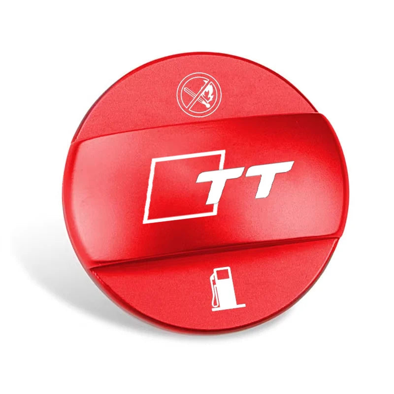 (NOT SOLD TO USA) Audi TT Alloy Fuel Tank Cap – Durable Metal, Logo Design Red – Car Accessories | MotorWorld Marketplace