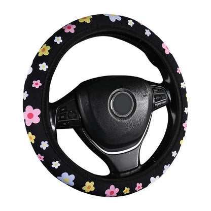 Floral Anti-Slip Universal Steering Wheel Cover – Pro Quality – Car Accessories | MotorWorld Marketplace