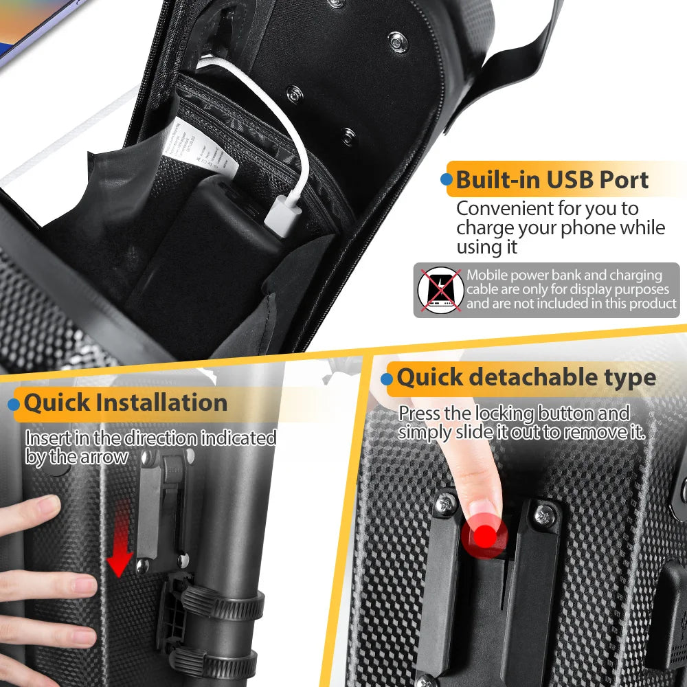Quick Release 5L EVA Scooter Bag w/ USB, Waterproof, Pro-Grade – Car Accessories | MotorWorld Marketplace