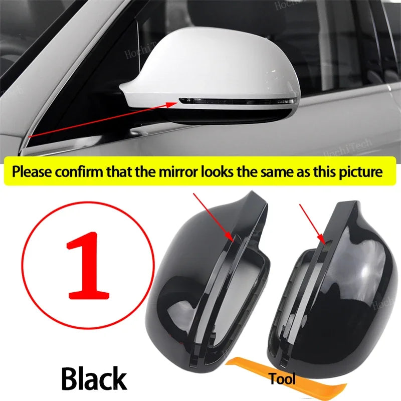 Carbon Fiber Look Mirror Cap for Audi 1. Black – Car Accessories | MotorWorld Marketplace
