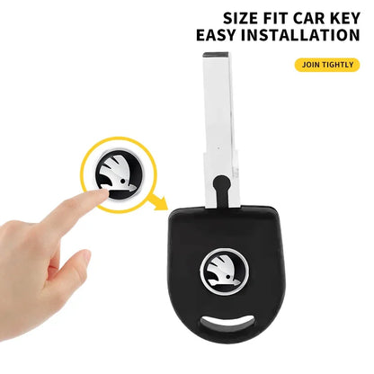 Metal Key Emblem Sticker for Skoda Models