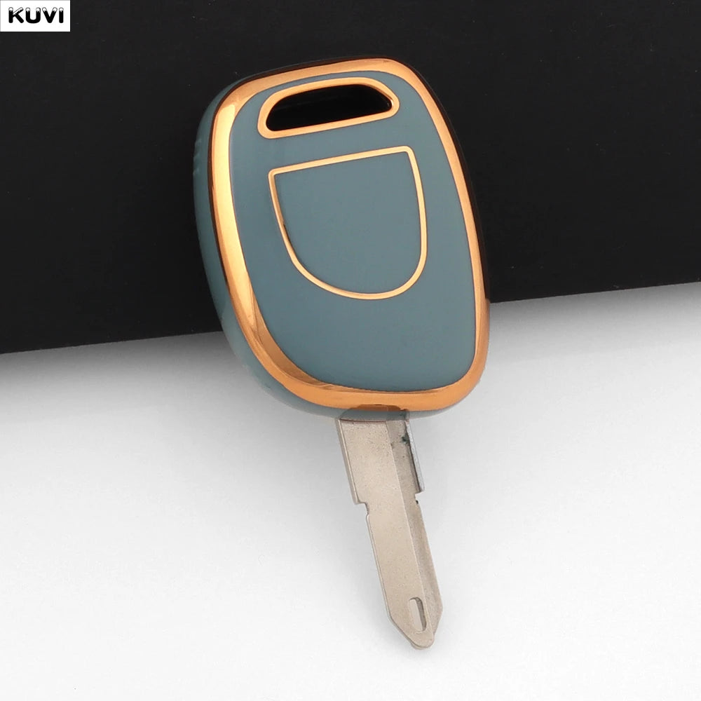 Hot Golden TPU Key Case for Renault Clio Kangoo Twingo