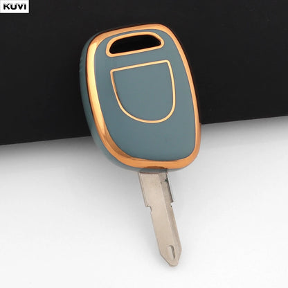 Hot Golden TPU Key Case for Renault Clio Kangoo Twingo