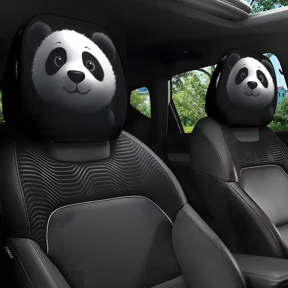 2PCS Cartoon Eyes Headrest Covers – Festive Car Interior Decor Style9 – Car Accessories | MotorWorld Marketplace
