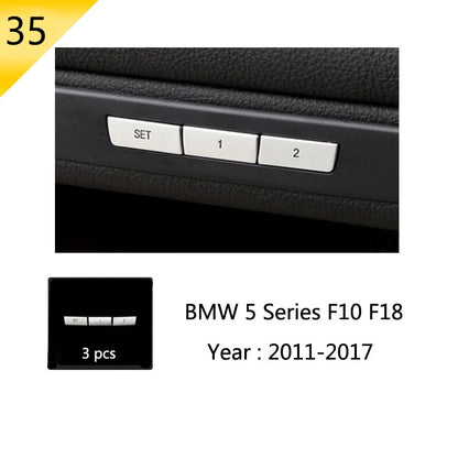 BMW F10 F18 Interior Button Panel Trim Stainless Steel Cover 35 Type – Car Accessories | MotorWorld Marketplace