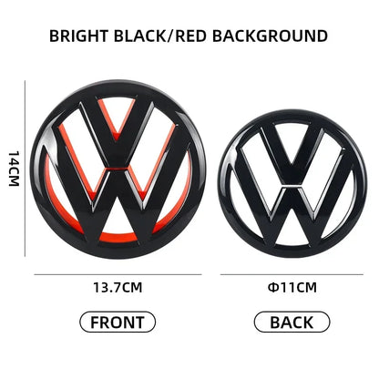 VW Golf 6 MK6 GTI Front Grill & Trunk Emblem Badge Set