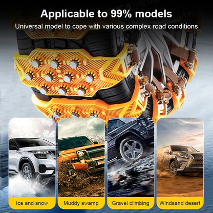 4PCS Pro Snow Chains Anti-Skid Tire Emergency Set – Car Accessories | MotorWorld Marketplace