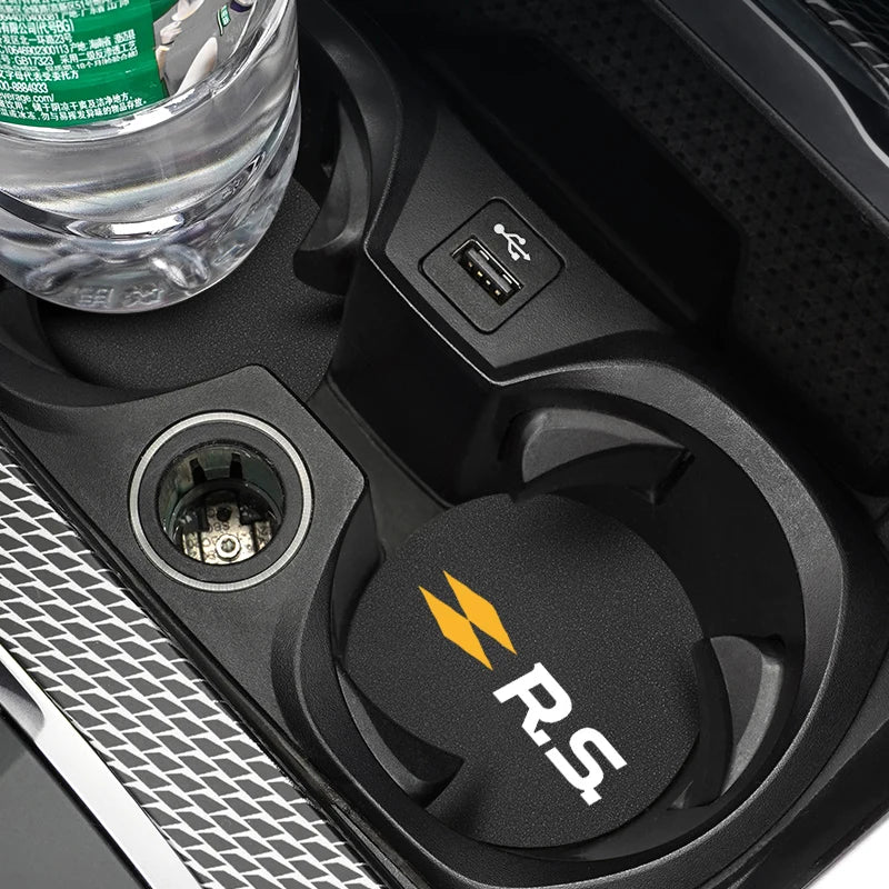 2pcs Suede Anti-slip Cup Holder Mats For Renault Models
