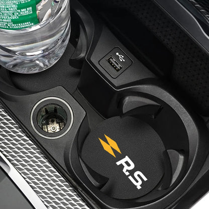 2pcs Suede Anti-slip Cup Holder Mats For Renault Models