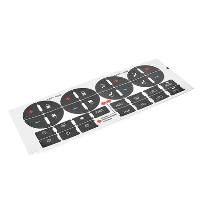 GMC Radio & A/C Button Repair Stickers - Pro Fit