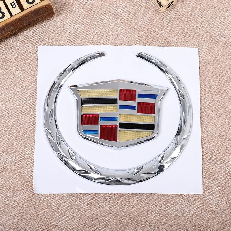 (NOT SOLD TO USA) Cadillac Emblem Badge for SRX ATS XTS 2017-2021, 1PC Silver – Car Accessories | MotorWorld Marketplace