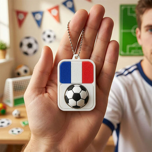 2026 Soccer Clicker Flag Keychain Fidget Stress Reliever for Football Fans World Cup Souvenir Pendant Collectible Gear – Car Accessories | MotorWorld Marketplace