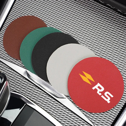 2pcs Suede Anti-slip Cup Holder Mats For Renault Models