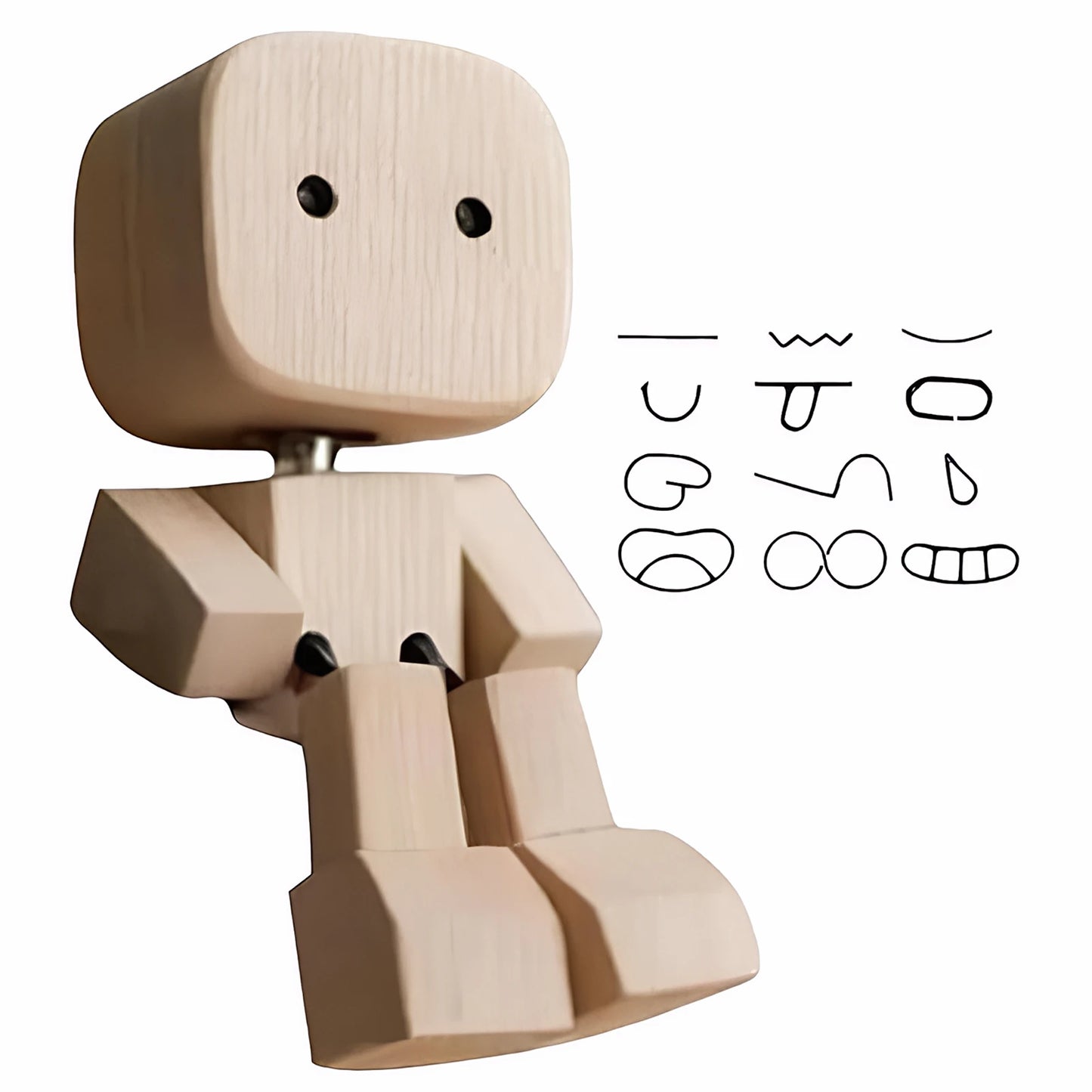 Handmade Shaking Wooden Man - Pro Car Dashboard Xmas Decor