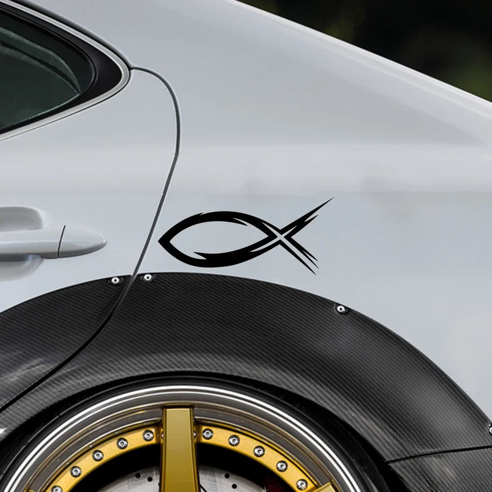 Christian Fish Tribal Vinyl Decal – Pro Auto Accessory