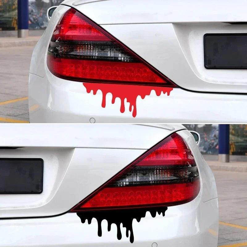 Red Blood Drip Car Sticker 14x5cm Waterproof Halloween Decor – Car Accessories | MotorWorld Marketplace