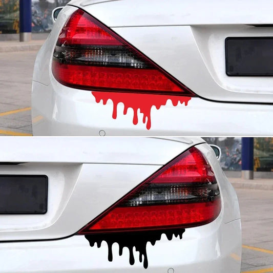 Red Blood Drip Car Sticker 14x5cm Waterproof Halloween Decor – Car Accessories | MotorWorld Marketplace