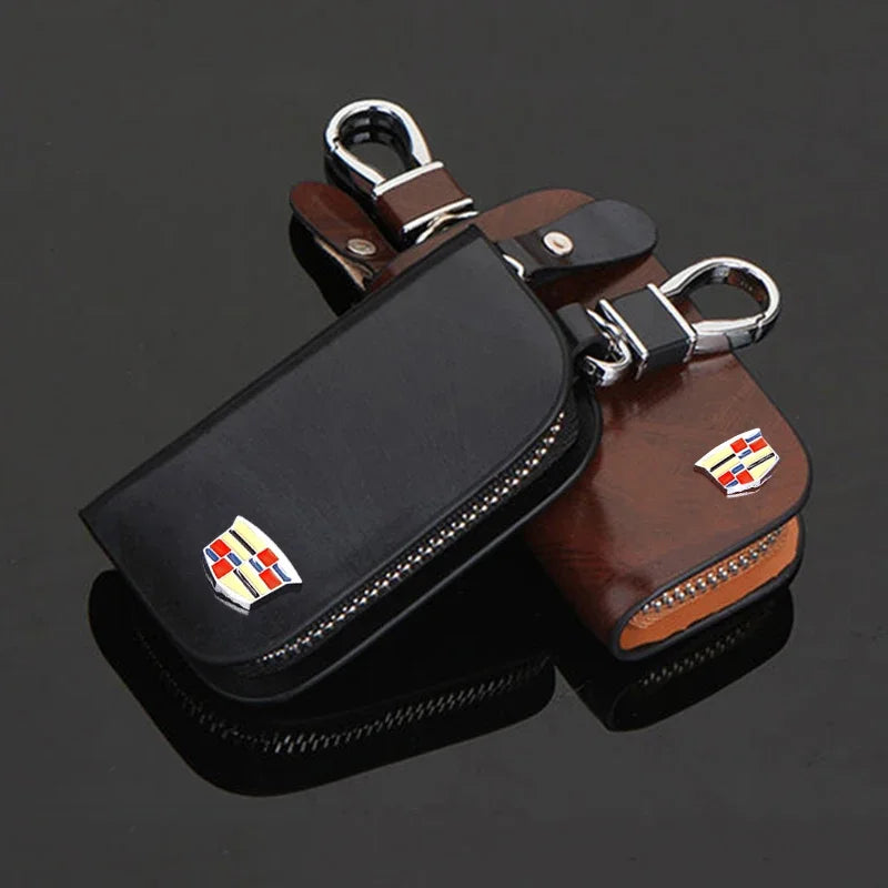 (NOT SOLD TO USA) Luxury Leather Key Wallet for Cadillac ATS CT6 XT4 Escalade – Car Accessories | MotorWorld Marketplace