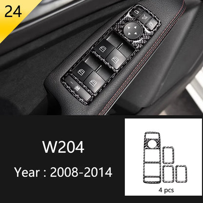 Carbon Fiber Window Trim for Mercedes C-Class W204/C180/C200 Type 24 – Car Accessories | MotorWorld Marketplace