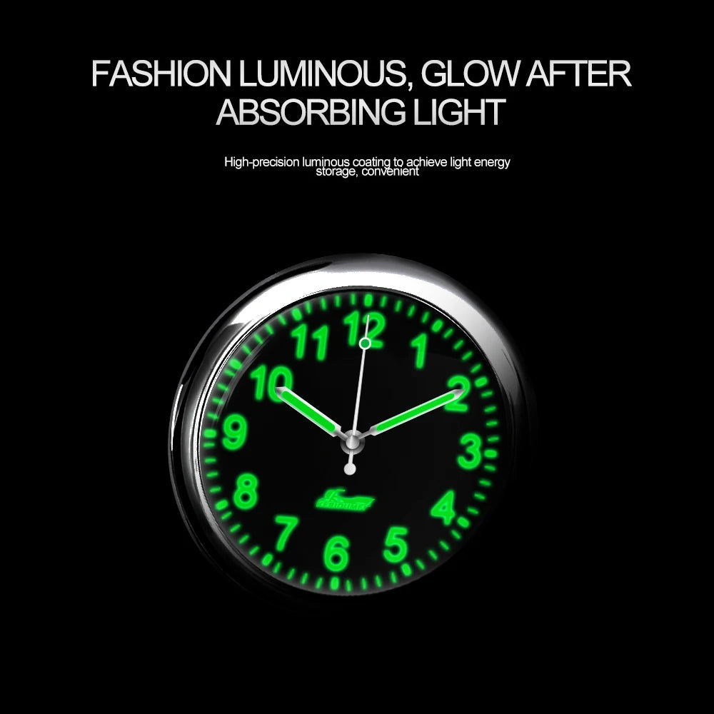 Luminous Quartz Stick-On Car Clock – Pro Auto Accessory