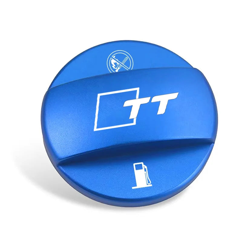 (NOT SOLD TO USA) Audi TT Alloy Fuel Tank Cap – Durable Metal, Logo Design Blue – Car Accessories | MotorWorld Marketplace