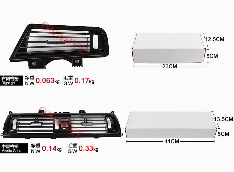 Grille de ventilation de climatisation pour BMW F10 F11 F18, conduite à gauche, arrière, gauche et droite