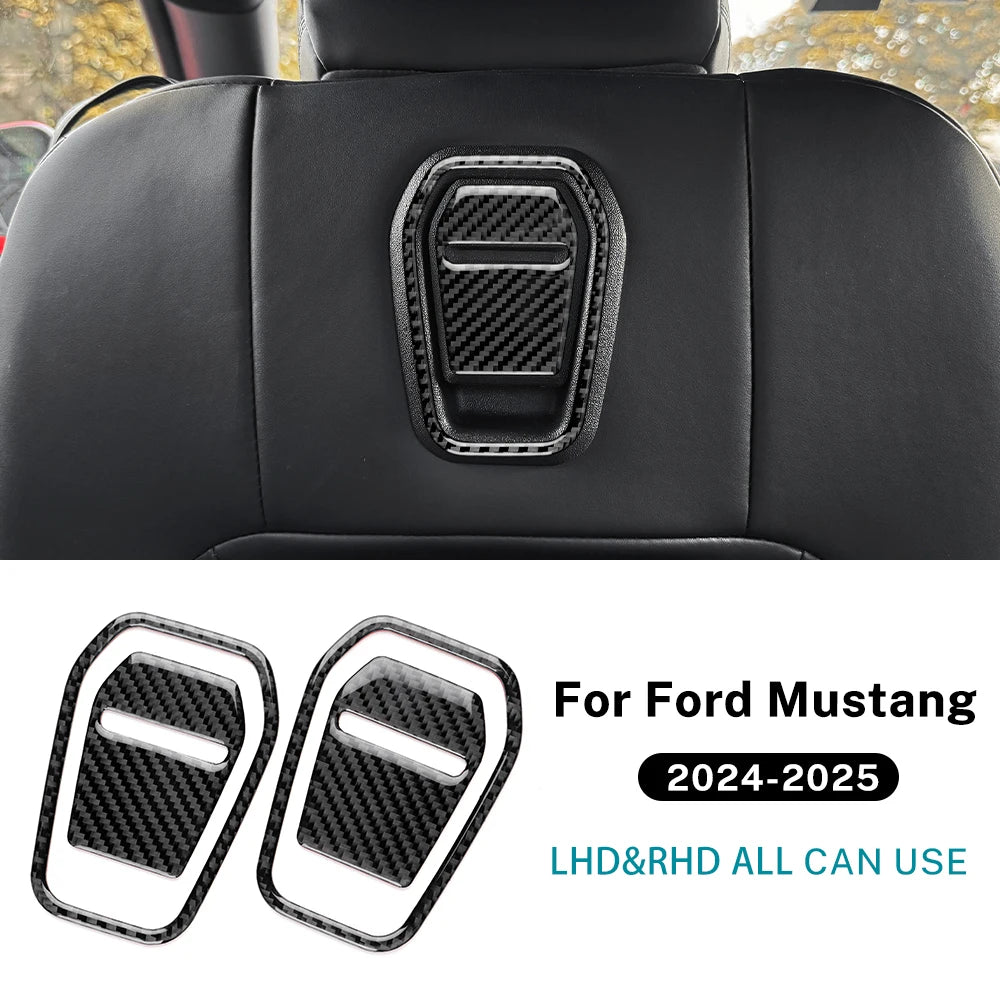 Real Carbon Fiber Seat Handle Trim for Mustang 2024-2027 Black Carbon – Car Accessories | MotorWorld Marketplace
