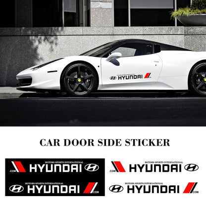2pcs Sport Side Stripe Stickers for Hyundai