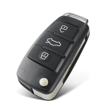 KEYYOU Flip Remote Key Case for Audi A2 A3 A4 A6 A8 Q7 TT