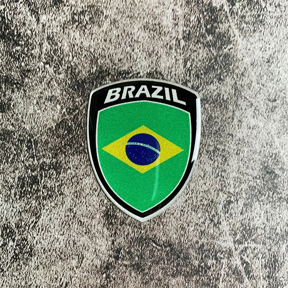 3D Reflective National Flag Sticker Motorcycle Parts Car Decal Korea France Russia Spain Brazil Chile ukraine British Italy USA BR – Car Accessories | MotorWorld Marketplace