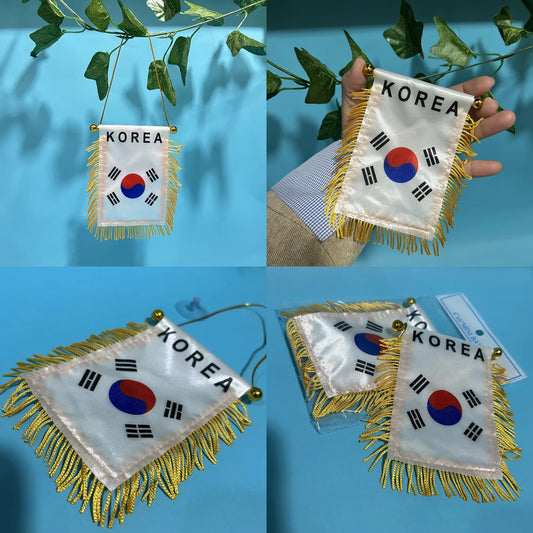 South Korea Car Window Flag 8x12cm Double-Sided Polyester – Car Accessories | MotorWorld Marketplace