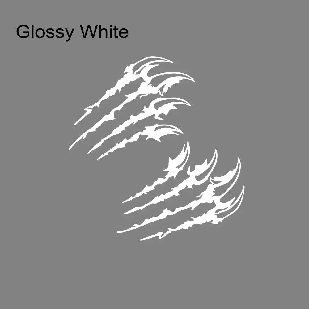 Universal Headlight Eyebrow Claw Decals – PVC, Pro Tuning Glossy White – Car Accessories | MotorWorld Marketplace