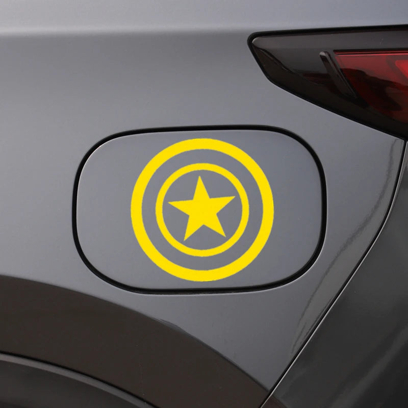 Reflective American Captain Shield Sticker – Auto & Moto Decor – Car Accessories | MotorWorld Marketplace