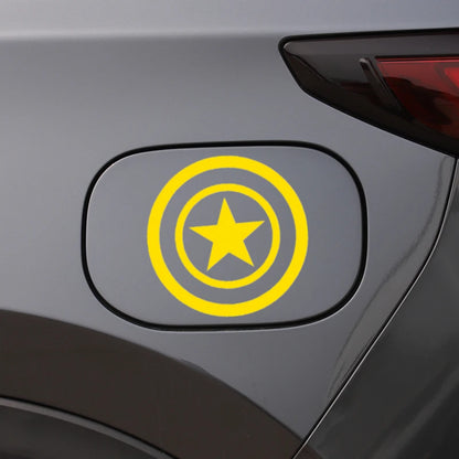 Reflective American Captain Shield Sticker – Auto & Moto Decor – Car Accessories | MotorWorld Marketplace