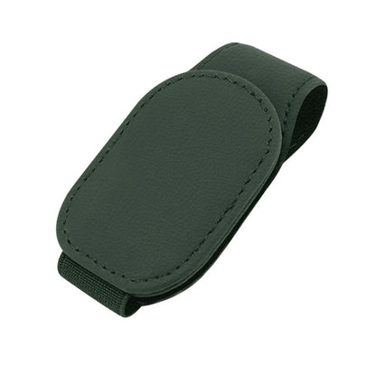 Magnetic Leather Car Eyeglass Clip | Universal Sunglass Holder green – Car Accessories | MotorWorld Marketplace