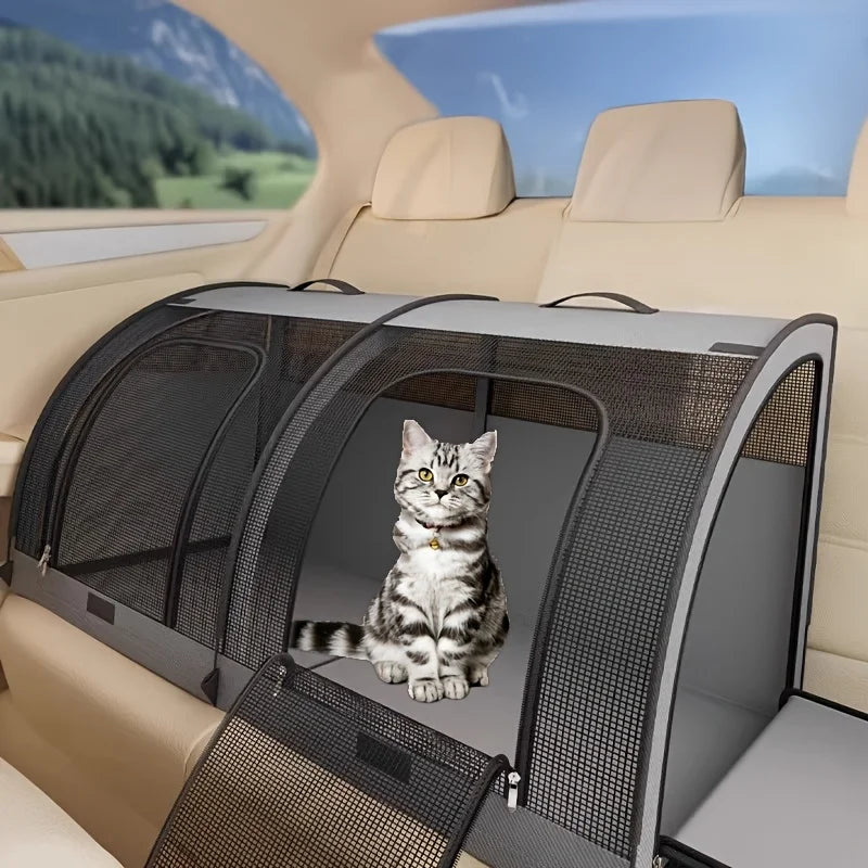 All-Season Cat Carrier Tent – Durable Pet Car Travel Shelter – Car Accessories | MotorWorld Marketplace