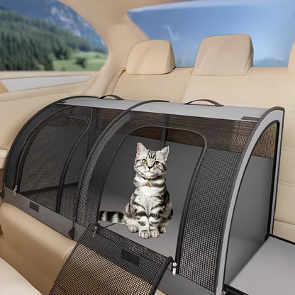All-Season Cat Carrier Tent – Durable Pet Car Travel Shelter – Car Accessories | MotorWorld Marketplace