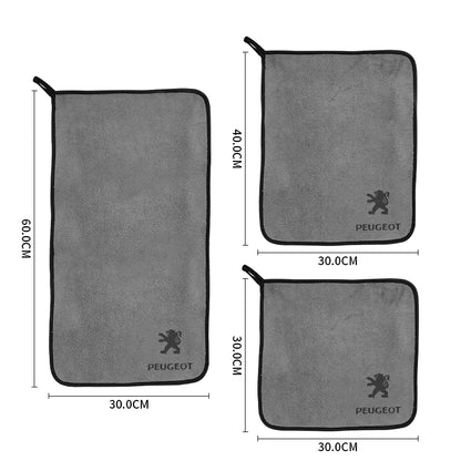 Premium Microfiber Emblem Towel for Peugeot