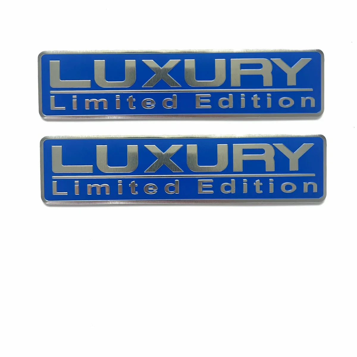 Universal 2PCS Luxury Limited Edition Metal Car Trunk Emblem Badge