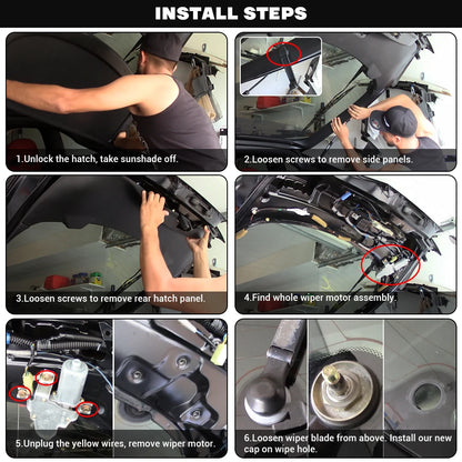 Aluminum Rear Wiper Delete Kit for Honda Toyota Mazda Nissan – Car Accessories | MotorWorld Marketplace