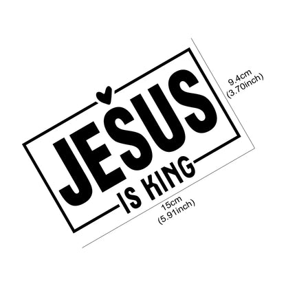 Jesus Is King Laser Vinyl Decal 15x9.4cm – Pro Auto Accessory
