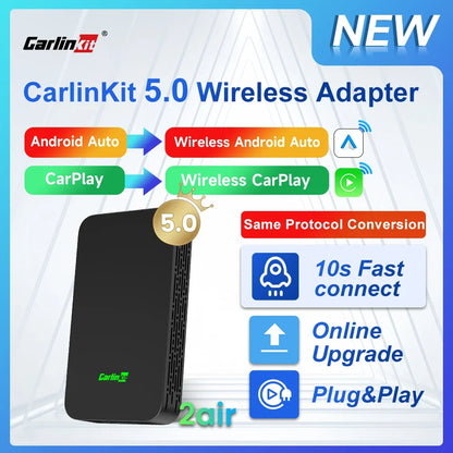 2air CarlinKit 5.0/4 Wireless CarPlay & Android Auto Box