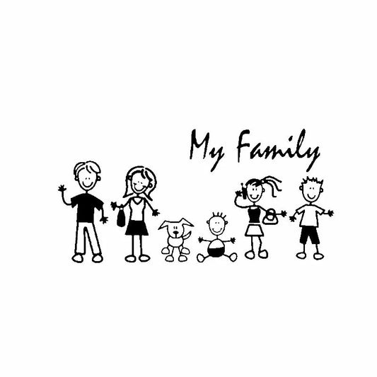 Family Car Sticker Vinyl Decal Pet & Kids 20x10cm Exterior – Car Accessories | MotorWorld Marketplace