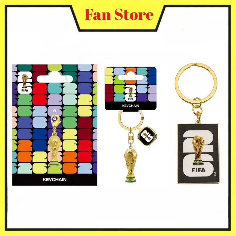 FIFA Official 2026 World Cup Trophy Keychain Authentic World Cup Merchandise Football Fan Gift Pendant – Car Accessories | MotorWorld Marketplace